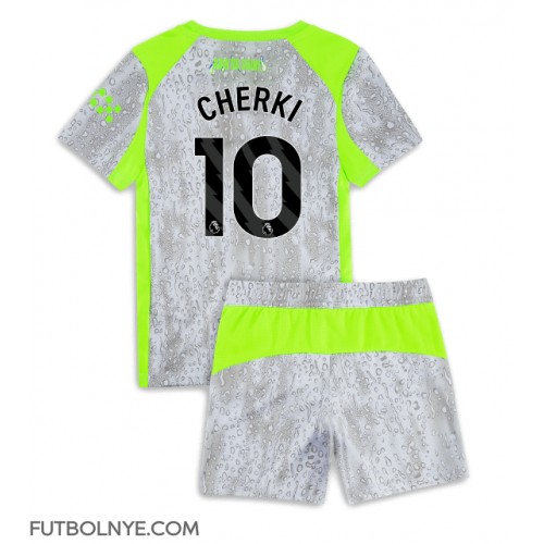 Camiseta Manchester City Rayan Cherki #10 Tercera Equipación para niños 2025-26 manga corta (+ pantalones cortos)